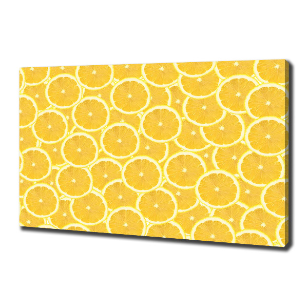 Canvas wall art Lemon slices