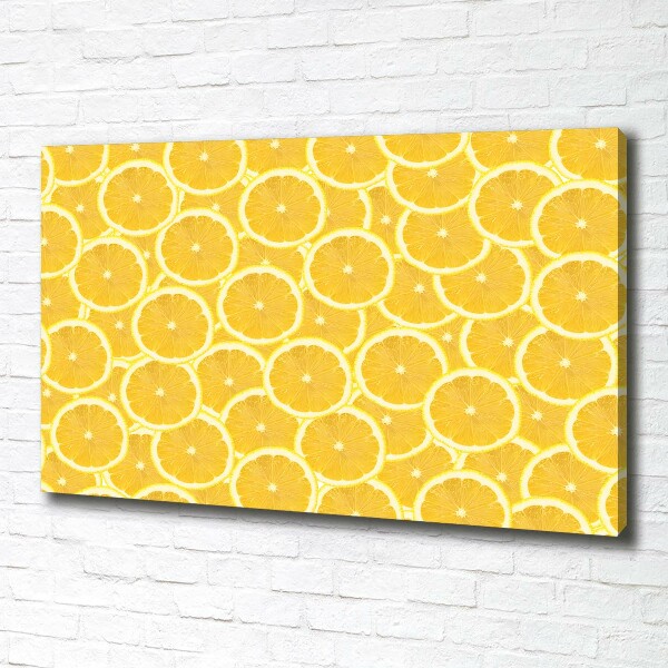 Canvas wall art Lemon slices