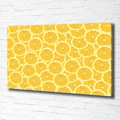 Canvas wall art Lemon slices