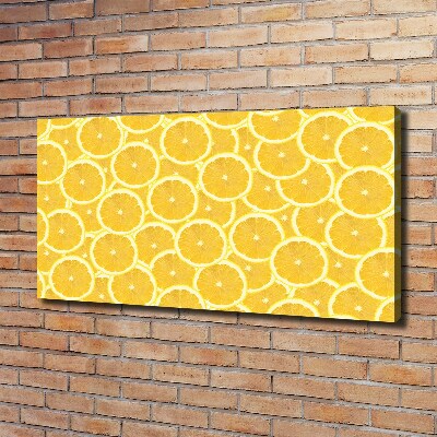 Canvas wall art Lemon slices