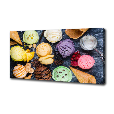 Canvas wall art Colorful ice cream