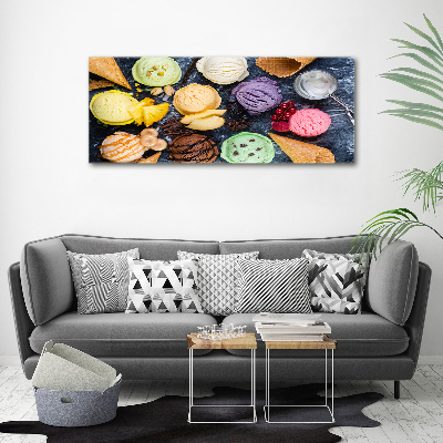 Canvas wall art Colorful ice cream