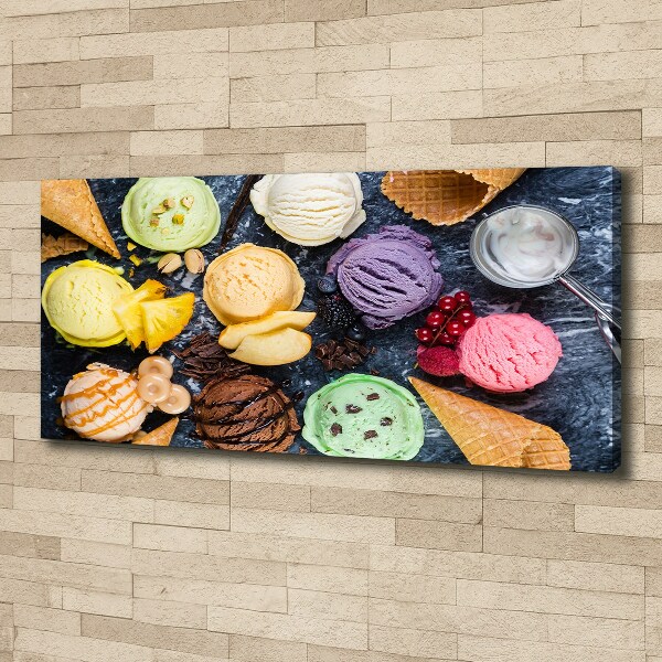 Canvas wall art Colorful ice cream