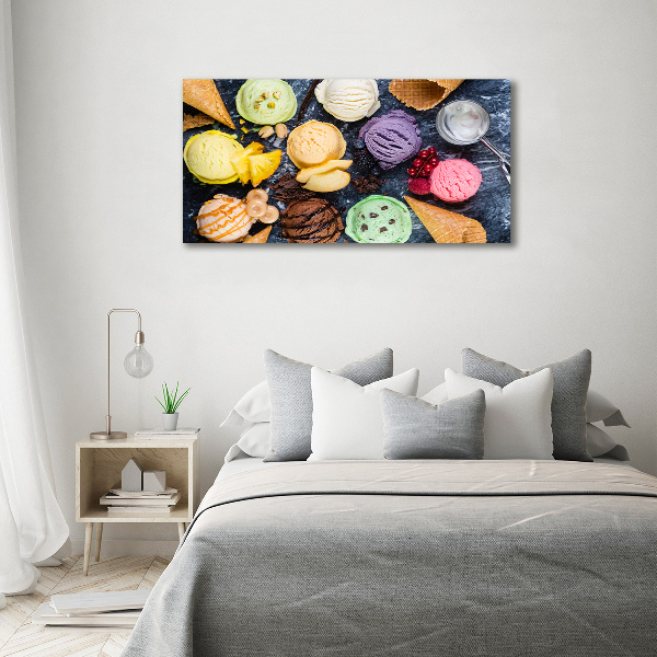 Canvas wall art Colorful ice cream