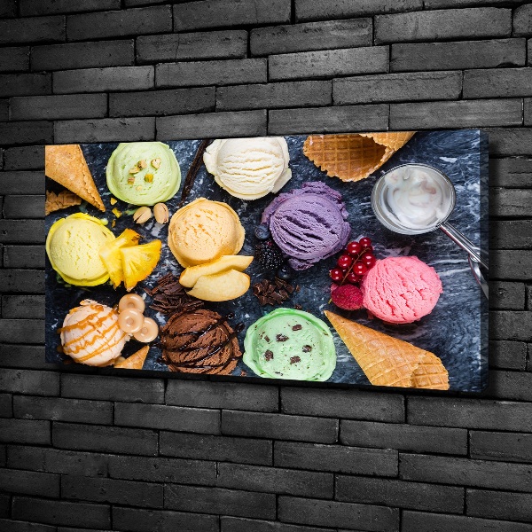 Canvas wall art Colorful ice cream