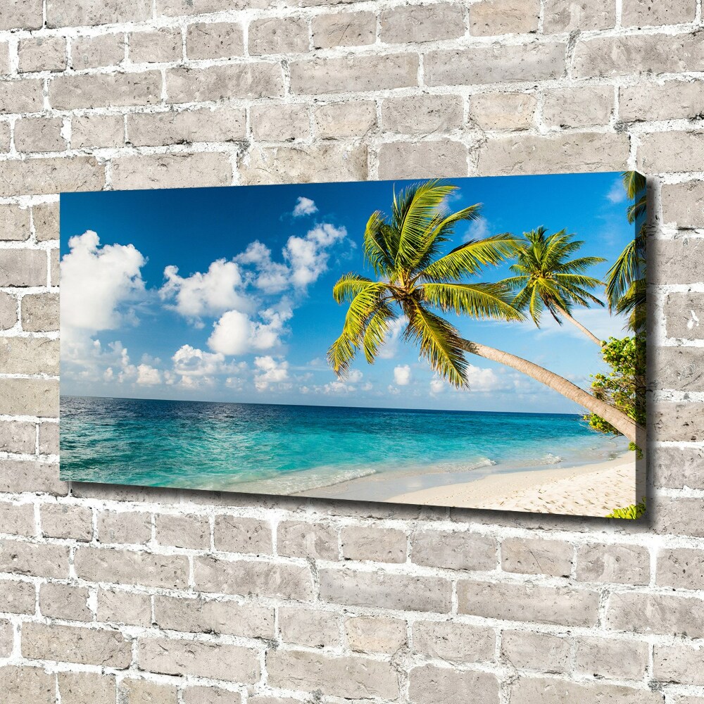 Canvas wall art Maldives beach