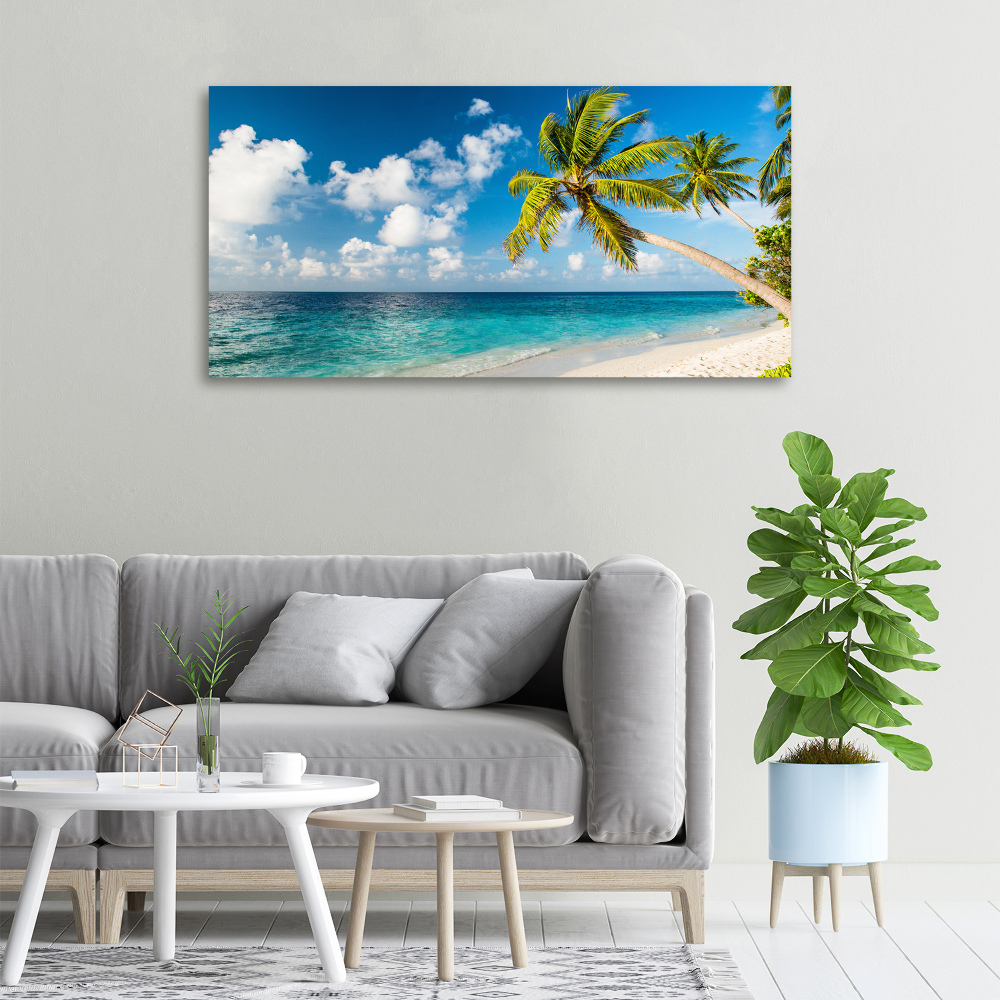 Canvas wall art Maldives beach