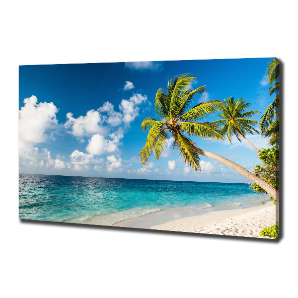 Canvas wall art Maldives beach