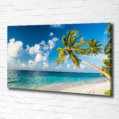 Canvas wall art Maldives beach