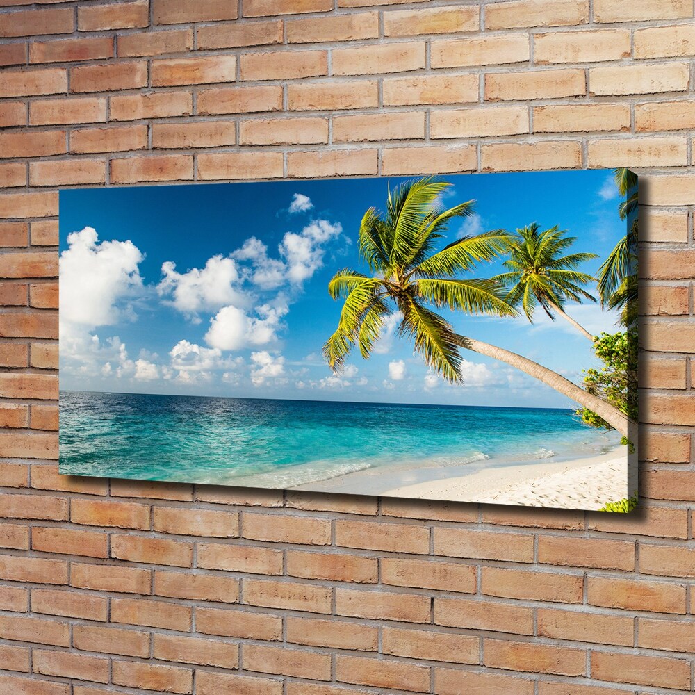 Canvas wall art Maldives beach