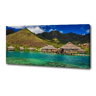 Canvas wall art Bungalowy by the water