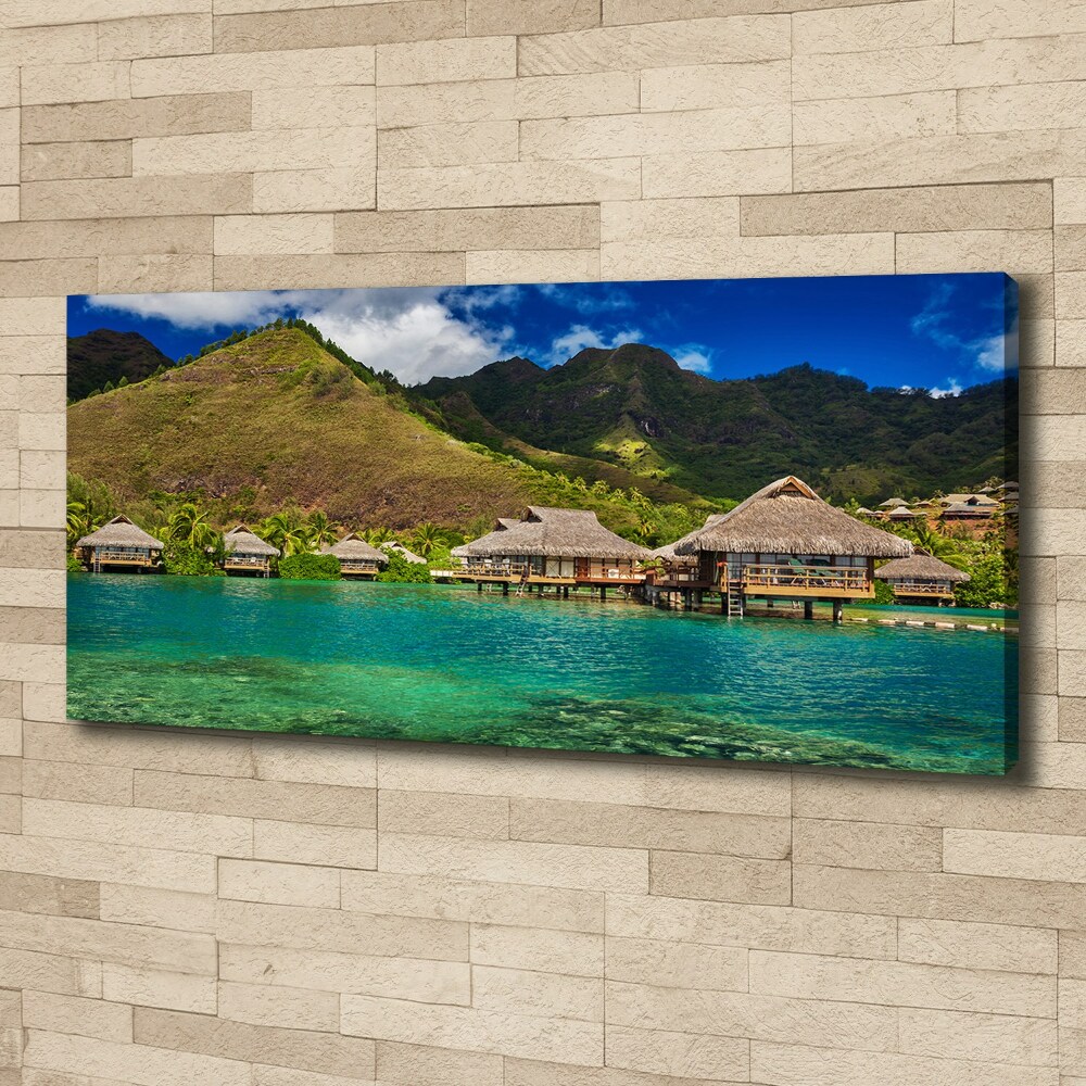 Canvas wall art Bungalowy by the water