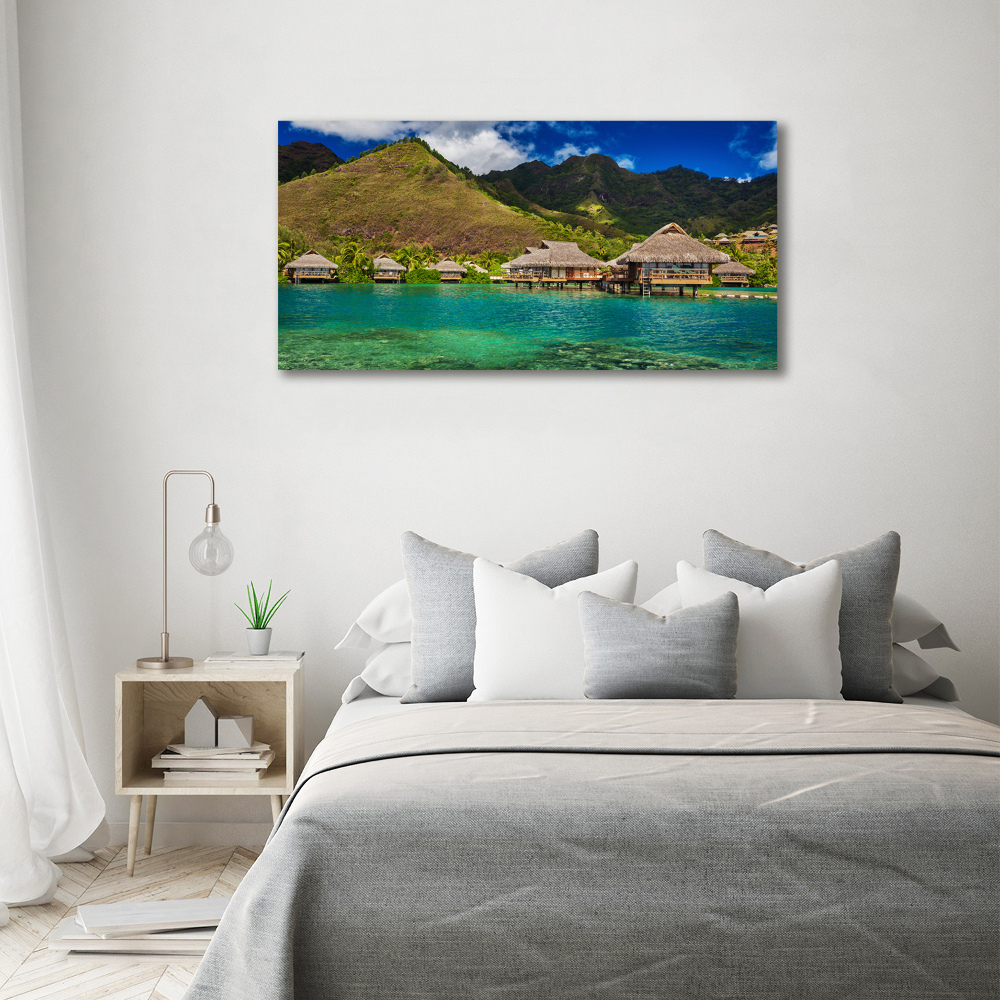 Canvas wall art Bungalowy by the water