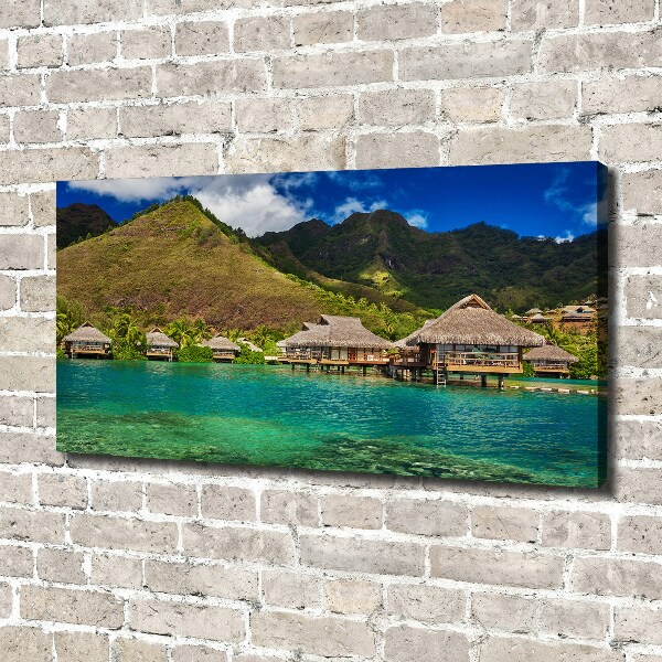 Canvas wall art Bungalowy by the water