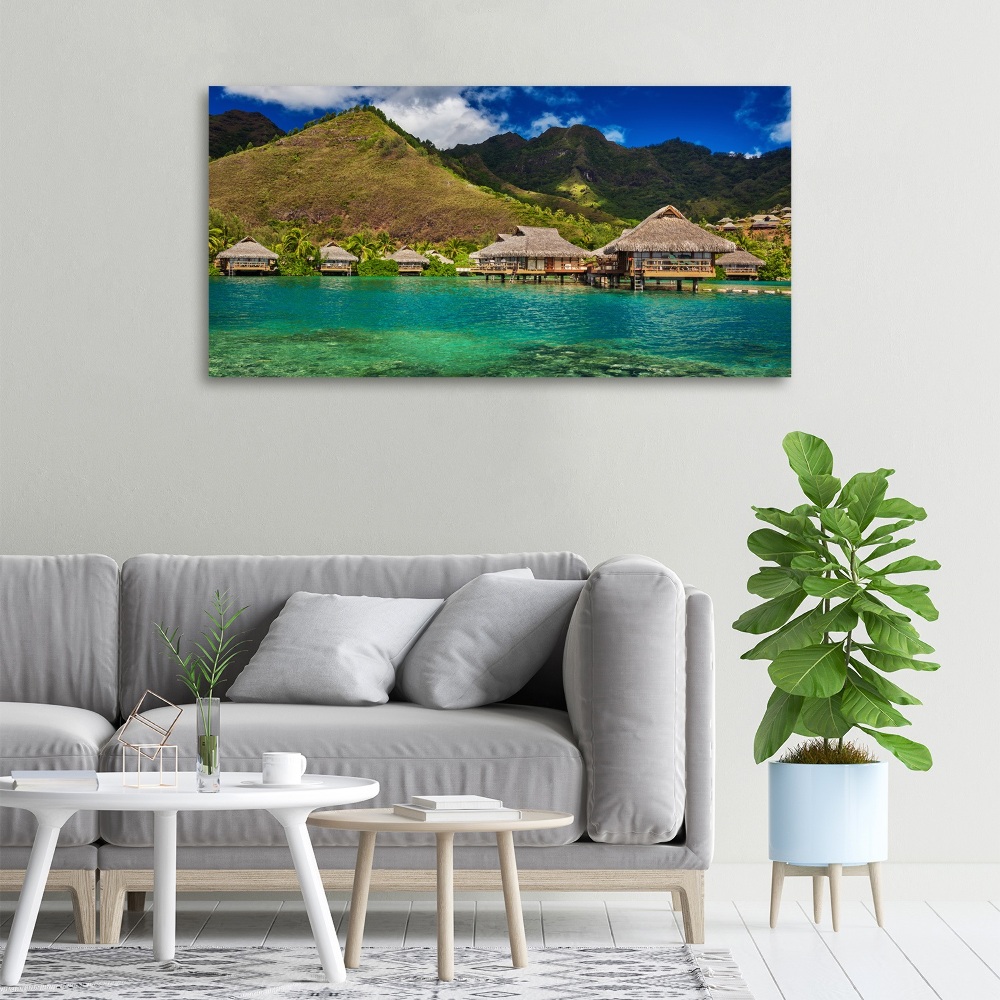 Canvas wall art Bungalowy by the water