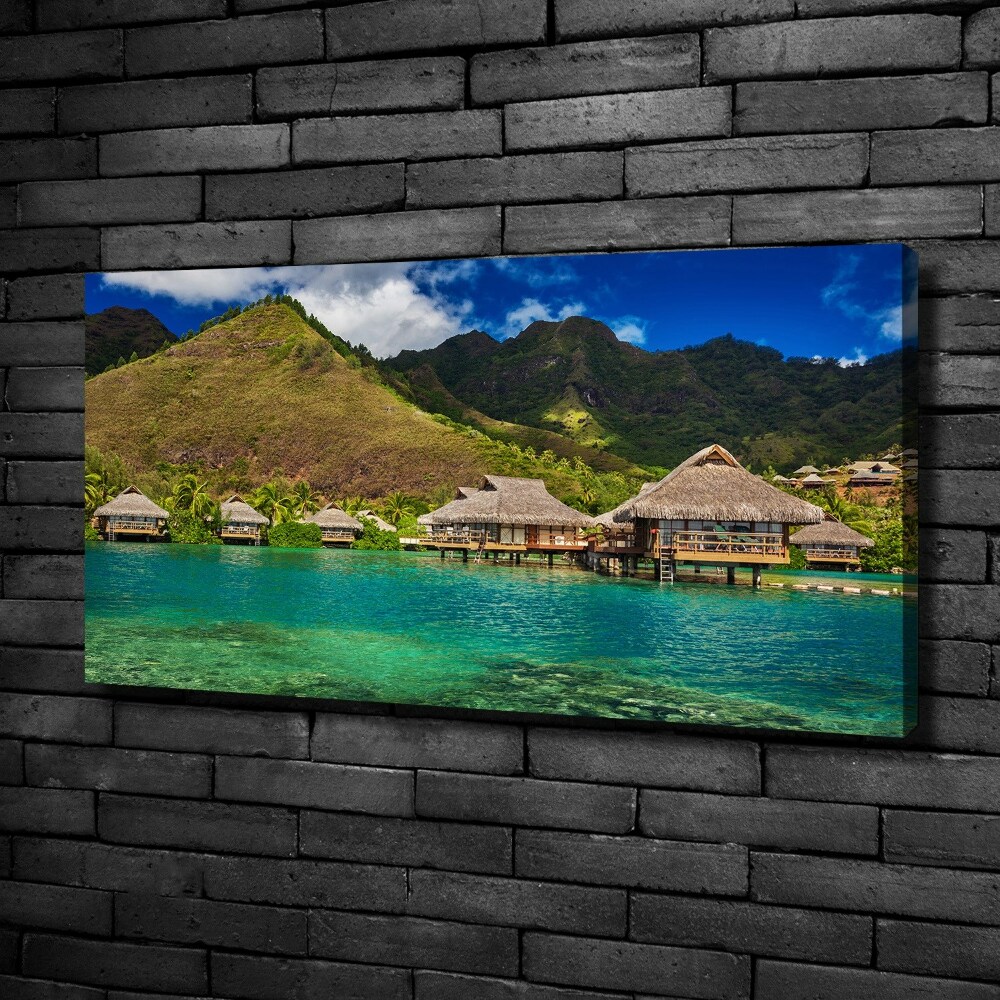 Canvas wall art Bungalowy by the water