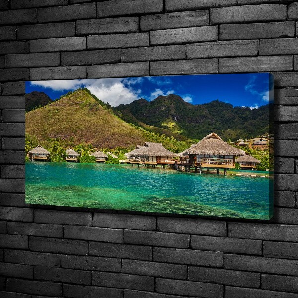 Canvas wall art Bungalowy by the water