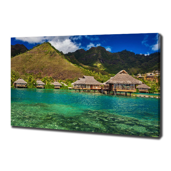 Canvas wall art Bungalowy by the water