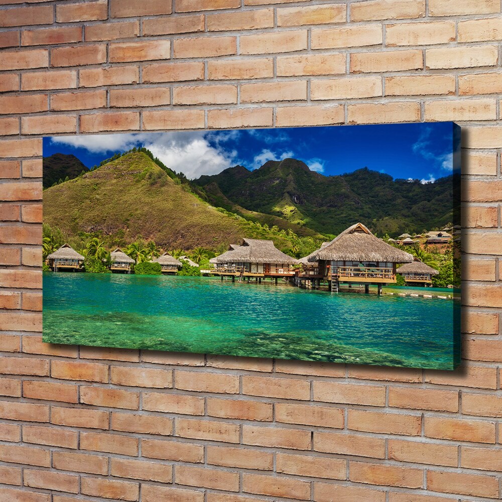 Canvas wall art Bungalowy by the water