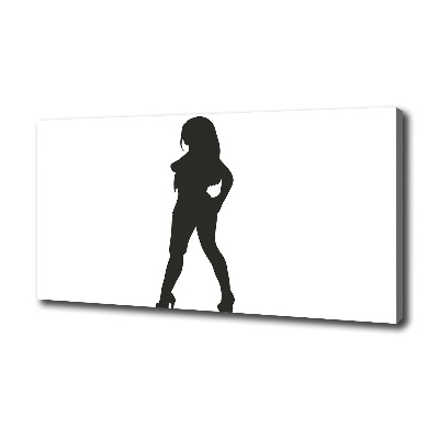 Canvas wall art A woman's silhouette