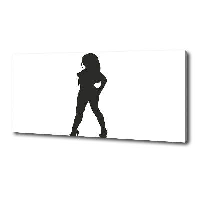 Canvas wall art A woman's silhouette