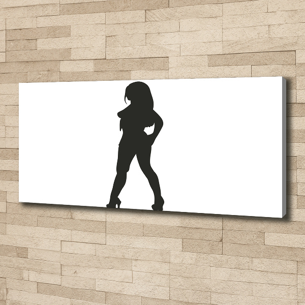 Canvas wall art A woman's silhouette