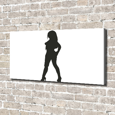 Canvas wall art A woman's silhouette