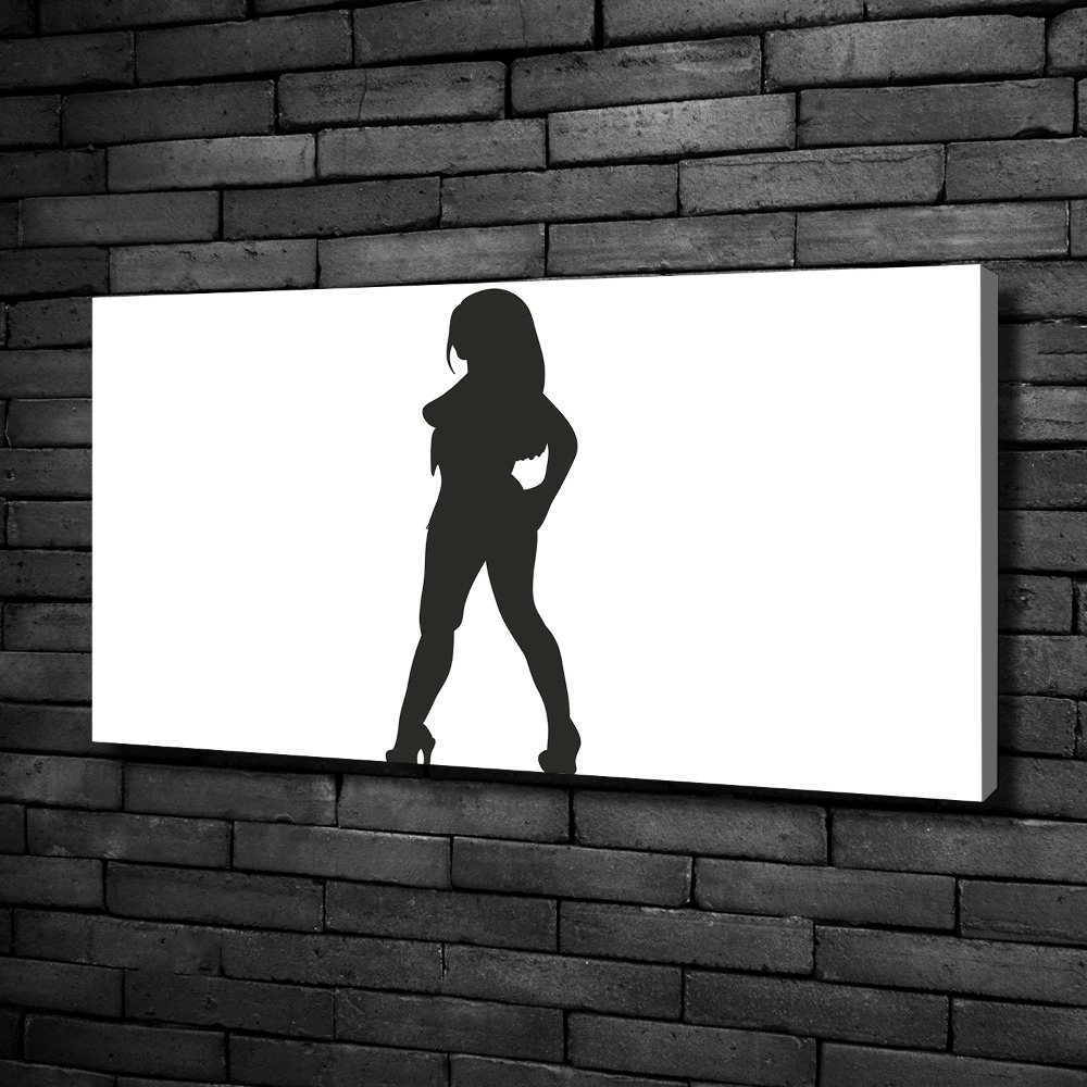 Canvas wall art A woman's silhouette