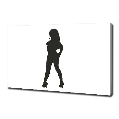 Canvas wall art A woman's silhouette