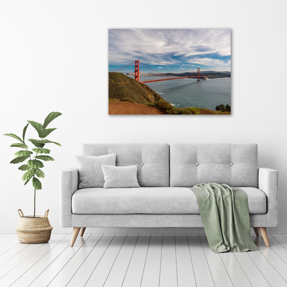 Canvas wall art San Francisco bridge