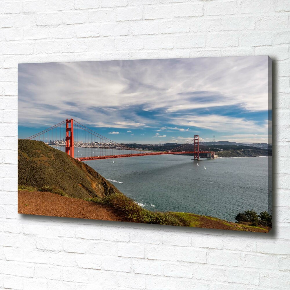 Canvas wall art San Francisco bridge