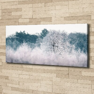 Canvas wall art Winter trees