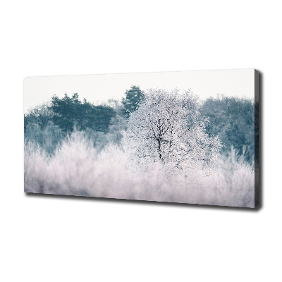 Canvas wall art Winter trees