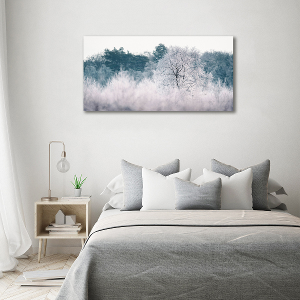 Canvas wall art Winter trees