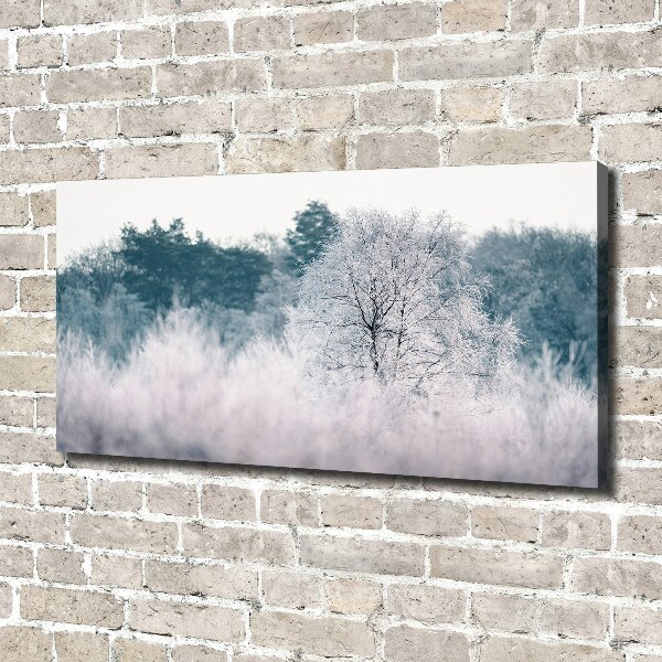 Canvas wall art Winter trees