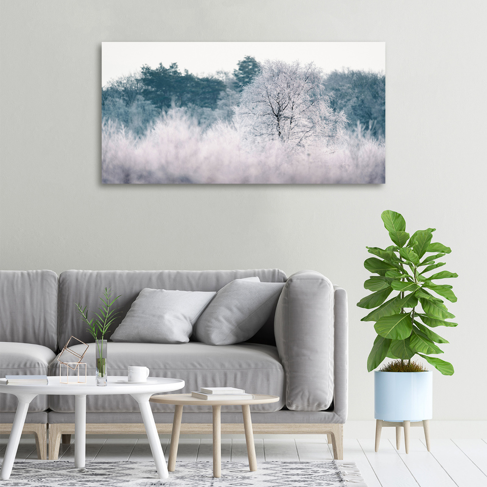 Canvas wall art Winter trees