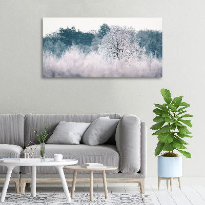 Canvas wall art Winter trees