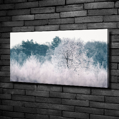 Canvas wall art Winter trees