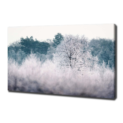 Canvas wall art Winter trees