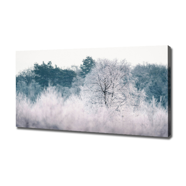 Canvas wall art Winter trees