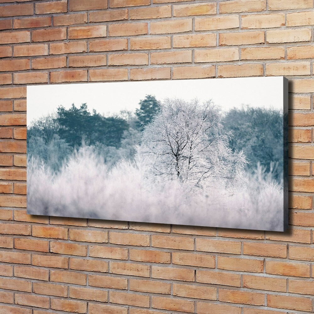 Canvas wall art Winter trees