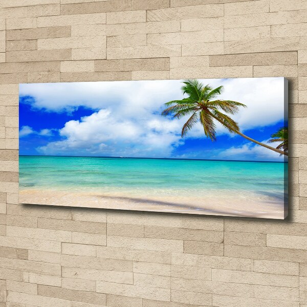 Canvas wall art Caribbean beach