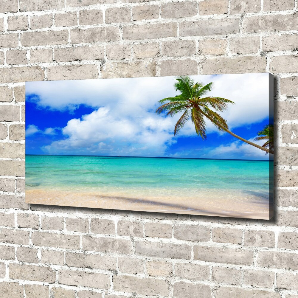 Canvas wall art Caribbean beach