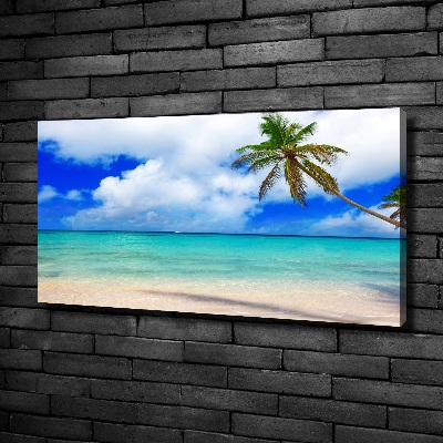 Canvas wall art Caribbean beach