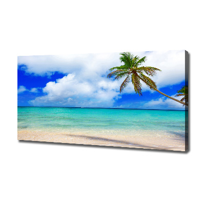 Canvas wall art Caribbean beach