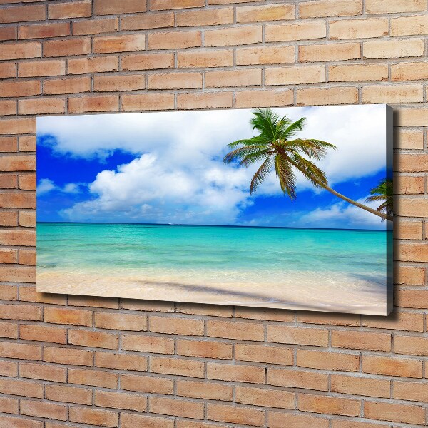 Canvas wall art Caribbean beach