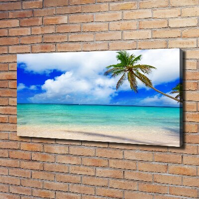 Canvas wall art Caribbean beach