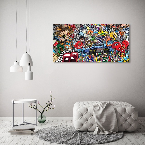 Canvas wall art Musical collage