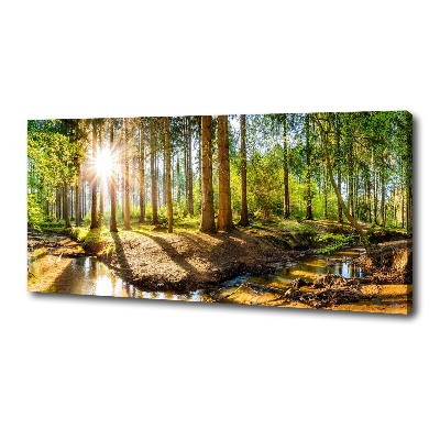 Canvas wall art Panorama of the forest