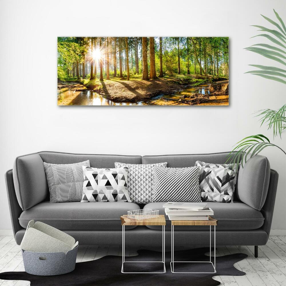 Canvas wall art Panorama of the forest